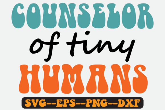 Counselor of Tiny Humans Retro SVG Graphics
