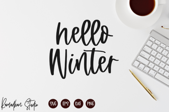 Hello Winter SVG: Graphics for Crafts