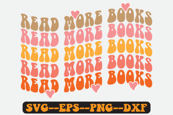 Read More Books Quote Retro SVG Design for Crafts & Graphics